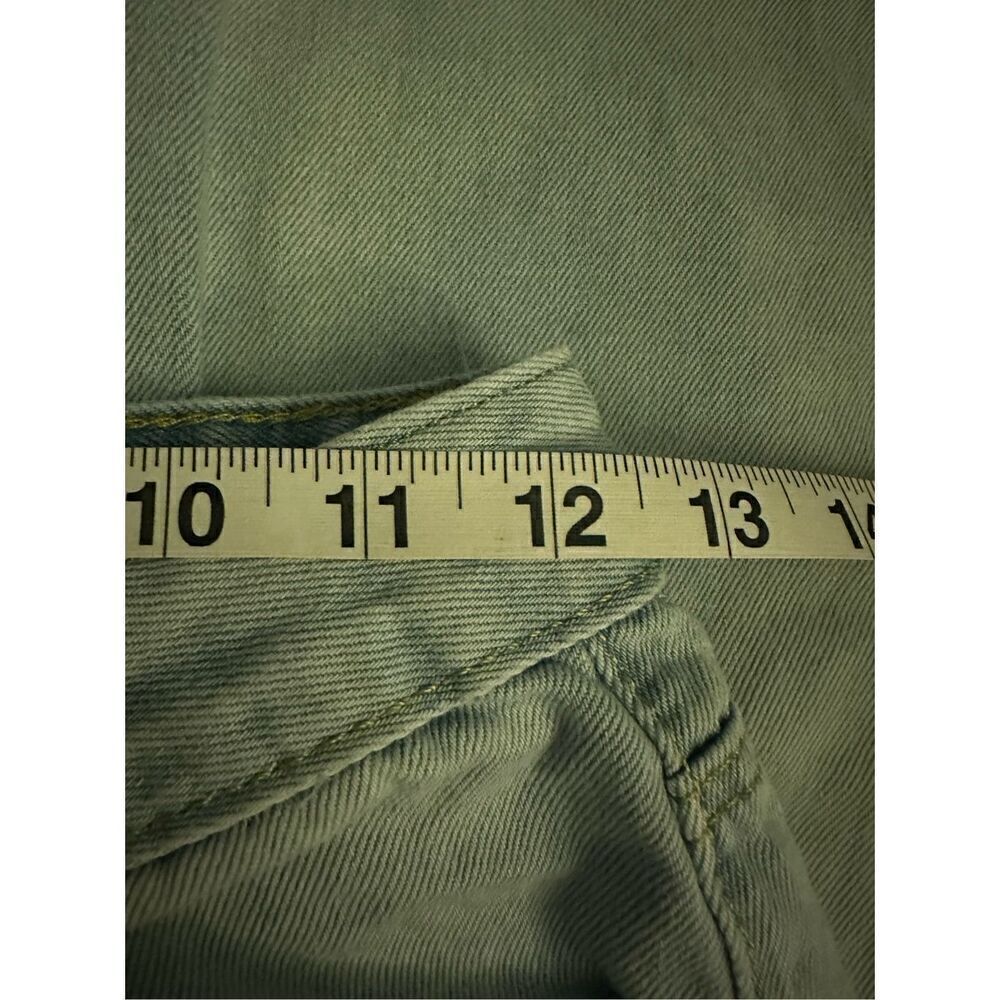 Princess Polly Raw Hem straight leg jeans 2 wide leg - Picture 4 of 8